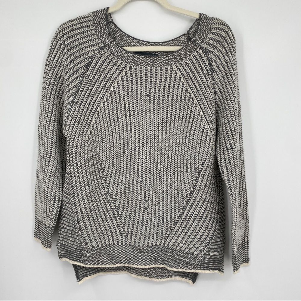 🐇 Love marks sweater gray and cream knit new without tag size small